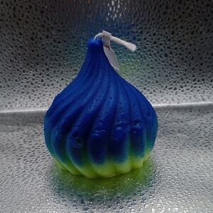 Blue and Green Ombre Candle